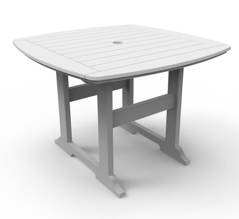 Seaside Casual Portsmouth 42"x 42" Dining Table (051) — Please call (970) 235-1495 for estimated delivery dates