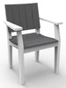 Image of Seaside Casual MAD Fusion Dining Arm Chair with Solid Back and Seating Panels (281) — Please call (970) 235-1495 for estimated delivery dates