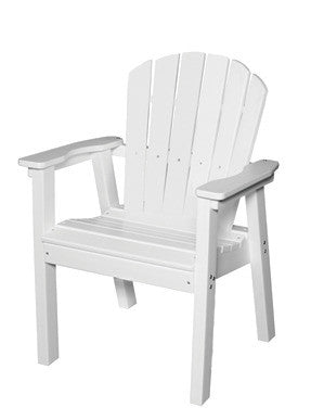 Seaside Casual Shellback Adirondack Dining Chair (021) — Please call (970) 235-1495 for estimated delivery dates
