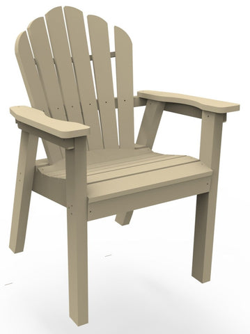 Seaside Casual Classic Adirondack Dining Chair - [price] | The Adirondack Market