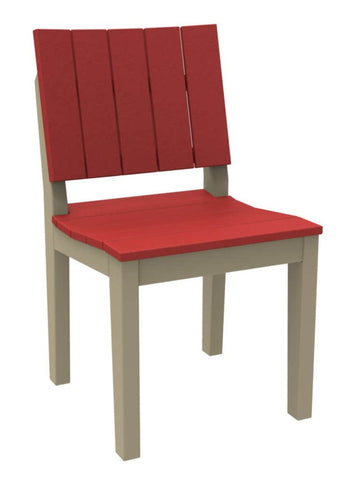 Seaside Casual MAD Fusion Dining Side Chair with Solid Back and Seating Areas (284) — Please call (970) 235-1495 for estimated delivery dates
