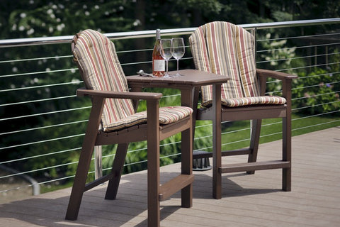 Seaside Casual Shellback Dining or Bar Chair Tête-à-Tête (032) - [price] | The Adirondack Market