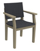 Image of Seaside Casual MAD Fusion Dining Arm Chair with Woven Back and Seating Areas (281) — Please call (970) 235-1495 for estimated delivery dates