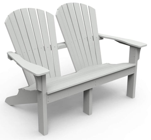 Seaside Casual Adirondack Shellback Love Seat - [price] | The Adirondack Market