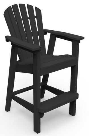 Seaside Casual Adirondack Shellback Bar Chair - [price] | The Adirondack Market
