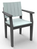 Image of Seaside Casual MAD Fusion Dining Arm Chair with Solid Back and Seating Panels (281) — Please call (970) 235-1495 for estimated delivery dates