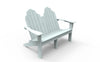 Image of Seaside Casual Classic Adirondack Love Seat - [price] | The Adirondack Market