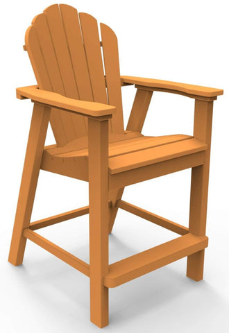 Seaside Casual Classic Adirondack Balcony Chair - [price] | The Adirondack Market