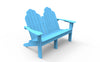 Image of Seaside Casual Classic Adirondack Love Seat - [price] | The Adirondack Market