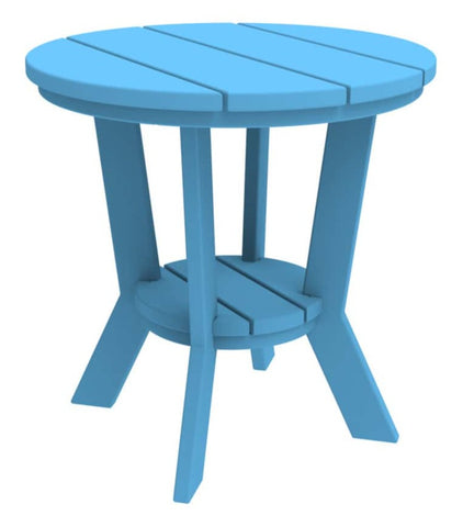 Seaside Casual  MADirondack 18-inch Round Side Table (291) — Please call (970) 235-1495 for estimated delivery dates