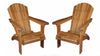 Image of Regal Teak Adirondack Chair – Set of Two - [price] | The Adirondack Market