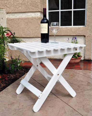 Shine Company Adirondack Square Folding Table (4109) — Order now for Fall
