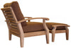 Image of Douglas Nance Cayman Deep Seating Teak Club Chair with Sunbrella Cushions - [price] | The Adirondack Market