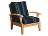 Image of Douglas Nance Cayman Deep Seating Teak Club Chair with Sunbrella Cushions - [price] | The Adirondack Market