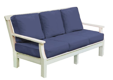 Seaside Casual Nantucket Deep Seating Sofa with Sunbrella Cushions - [price] | The Adirondack Market