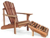 Image of All Things Cedar Adirondack Chair and Ottoman Set (AAO21) — In stock order now!