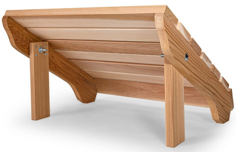 All Things Cedar Adirondack Chair and Ottoman Set (AAO21) — In stock order now!