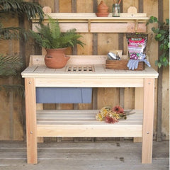Image of Hershy Way Cypress Outdoor Gardener's Potting Table — Order now for Fall