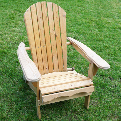 Merry Products Folding Adirondack Chair Kit — Canadian Hemlock Fir — Estimated lead time January 31, 2022