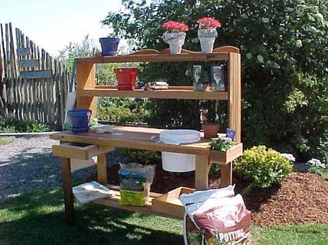 Accessory Package for Wood Country Cedar Master Gardener's Bench — In stock, Order now!