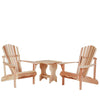 Image of All Things Cedar Three-Piece Adirondack Chair and Side Table Set - [price] | The Adirondack Market