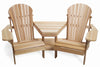 Image of All Things Cedar Two-Chair Athena Adirondack Corner Set - [price] | The Adirondack Market