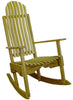 Image of Hershy Way Treated Yellow Pine Outdoor Rocking Chair - [price] | The Adirondack Market