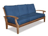 Image of Douglas Nance Cayman Deep Seating Teak Sofa with Sunbrella Cushions — In stock, order now!