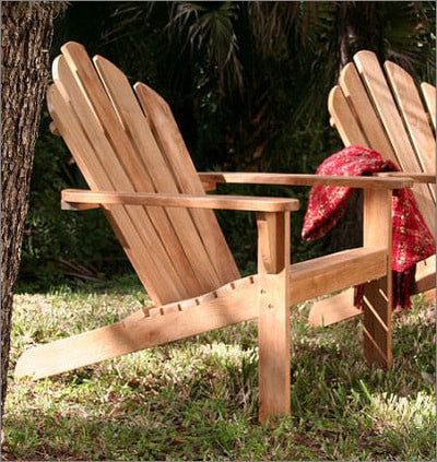 Douglas Nance Lakeside Teak Adirondack Chair - [price] | The Adirondack Market
