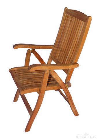 Regal Teak Salisbury Teak Reclining Chair – Two Chairs - [price] | The Adirondack Market
