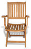 Image of Regal Teak Providence Teak Chair with Arms – Set of Two Chairs - [price] | The Adirondack Market