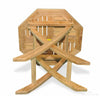 Image of Regal Teak Small Octagonal Teak Folding Table - [price] | The Adirondack Market