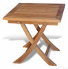 Image of Regal Teak Small Square Folding Table - [price] | The Adirondack Market