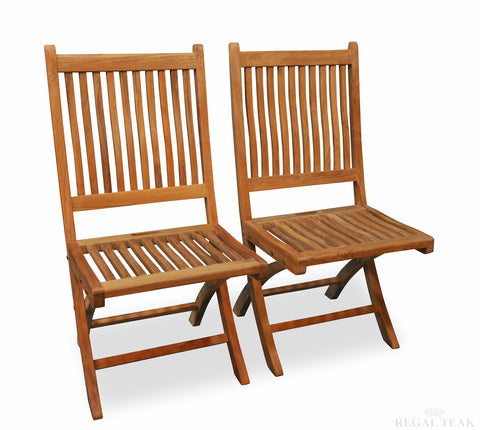 Regal Teak Rockport Teak Chair No Arms – Set of Two Chairs — Please call (970) 235-1495 for lead time