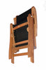 Image of Regal Teak Batyline Sling-Styled Folding Teak Recliner Chair - [price] | The Adirondack Market
