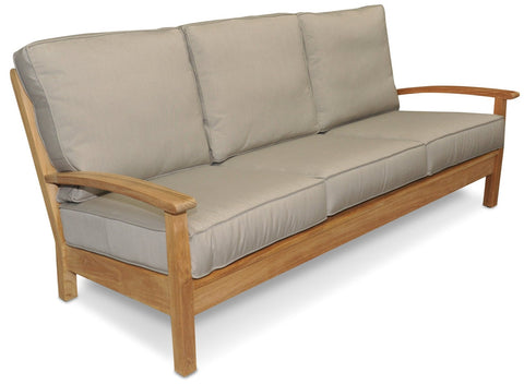 Regal Teak Deep Seating Teak Sofa with Sunbrella Cushions - [price] | The Adirondack Market